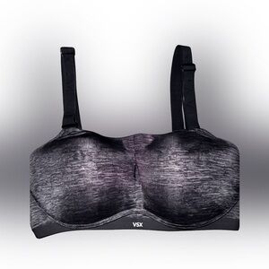 VSX Black Heathered Molded Cup Sports Bra